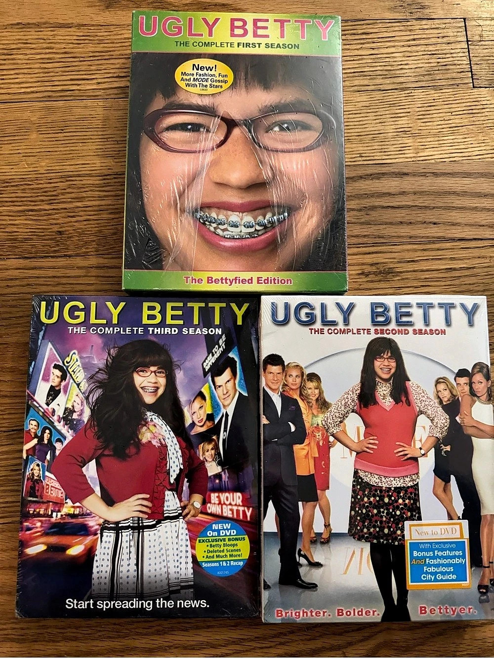 Ugly Betty: The Complete First Season, The Complete Third Season, and The